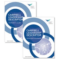 The Campbell Leadership Descriptor Facilitator Guide package in print format.