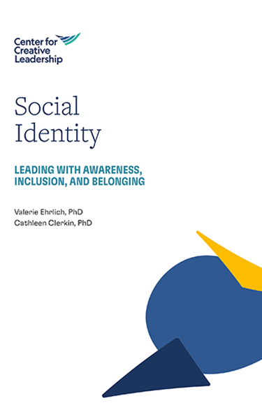 Cover of the CCL guidebook "Social Identity: Leading With Awareness, Inclusion, and Belonging"